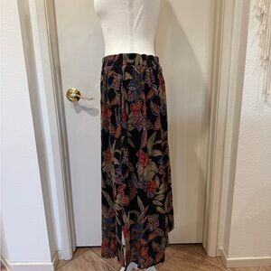 Sharon Anthony’s Floral Maxi Skirt With Pockets in Black & Beautiful Colors